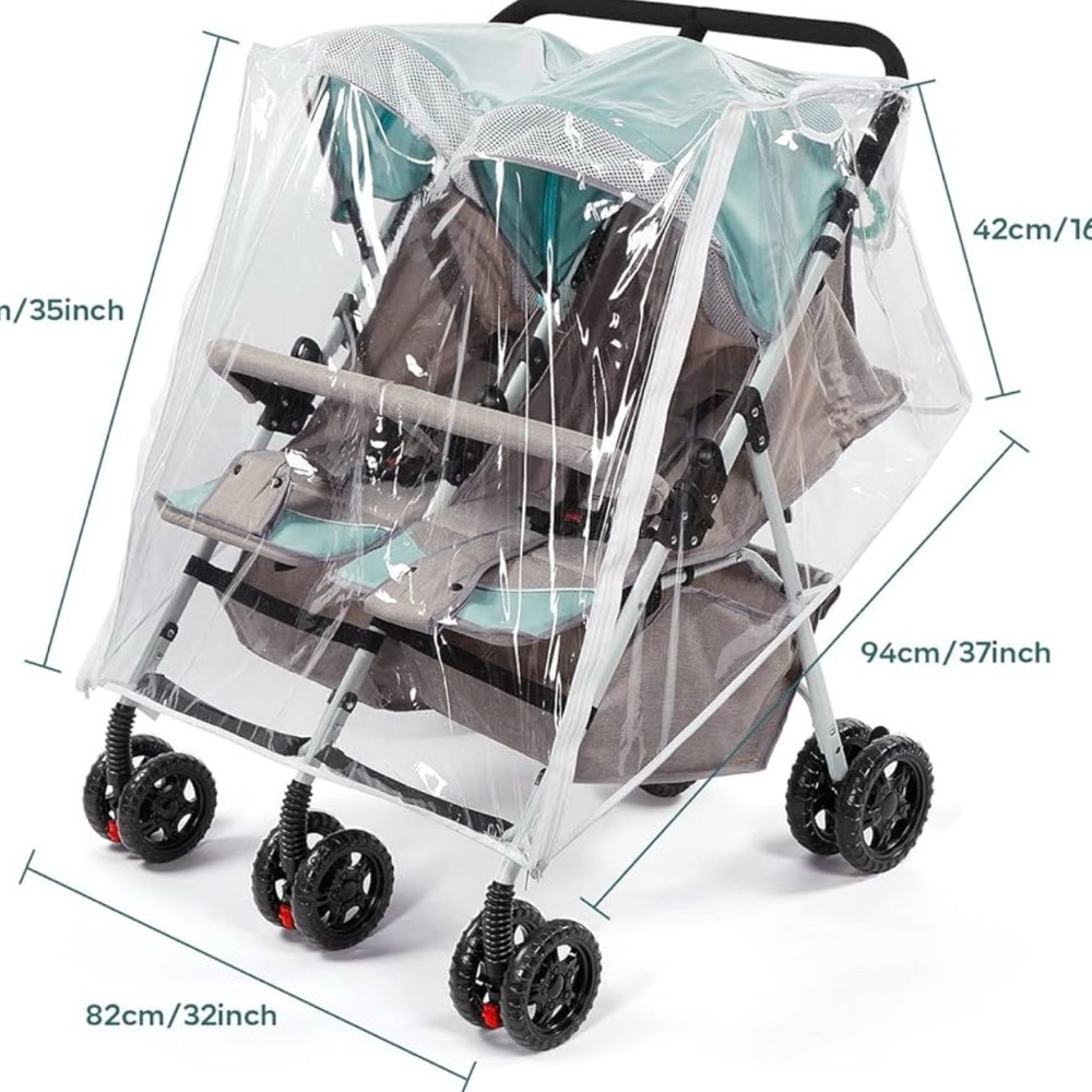Double Stroller Rain Cover